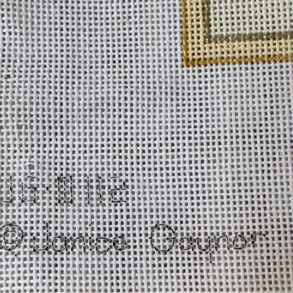 Hand-Painted “Flowers/Ivy” Needlepoint Canvas - Picture 8 of 10